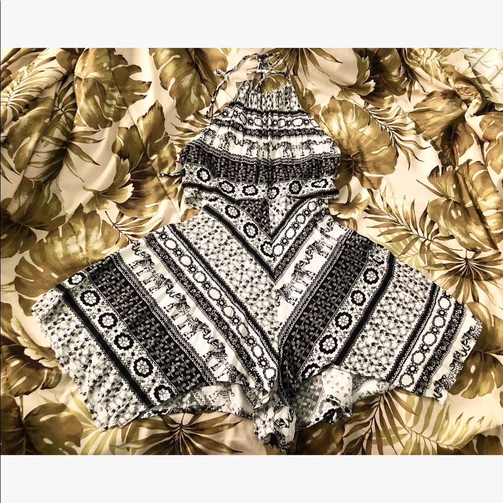 Printed romper